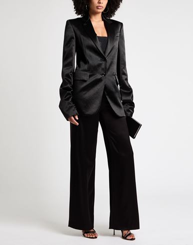 Woman Blazer Black Size 4 Acetate