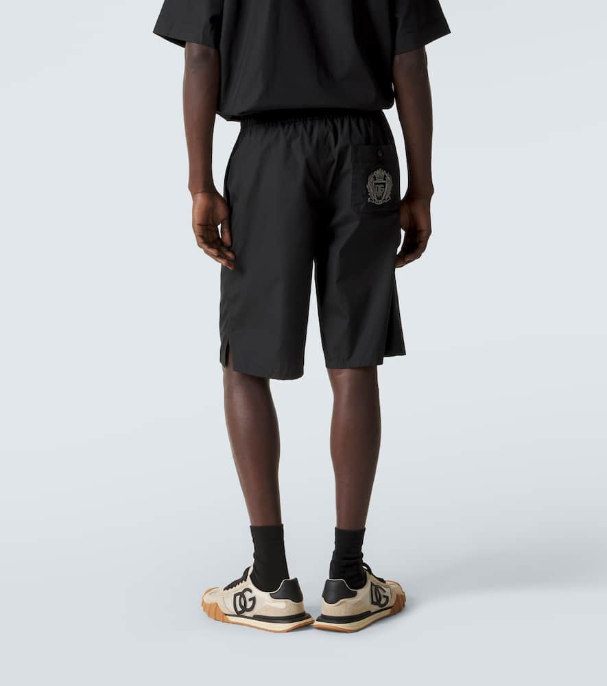 Vanity cotton poplin Bermuda shorts