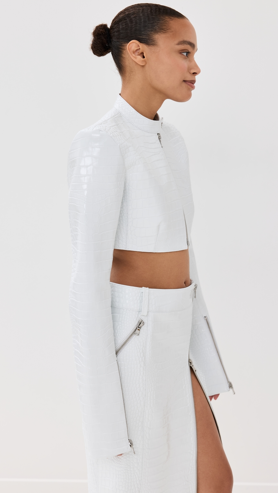 Cropped Jacket White