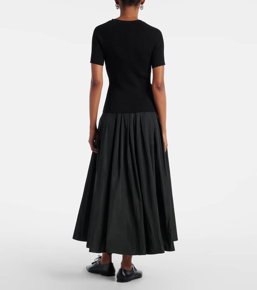 Berlino ribbed-knit cotton top