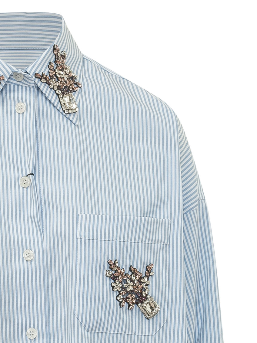 Striped Poplin Shirt