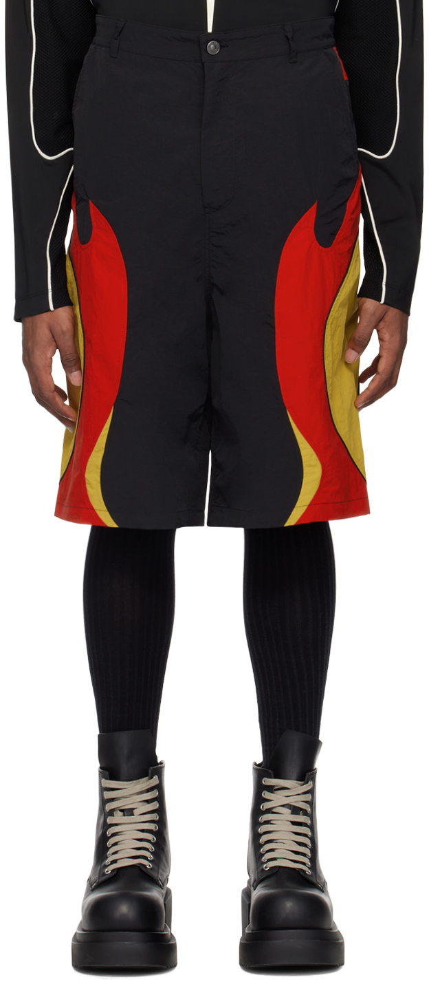 KUSIKOHC Yellow & Black Rider Shorts