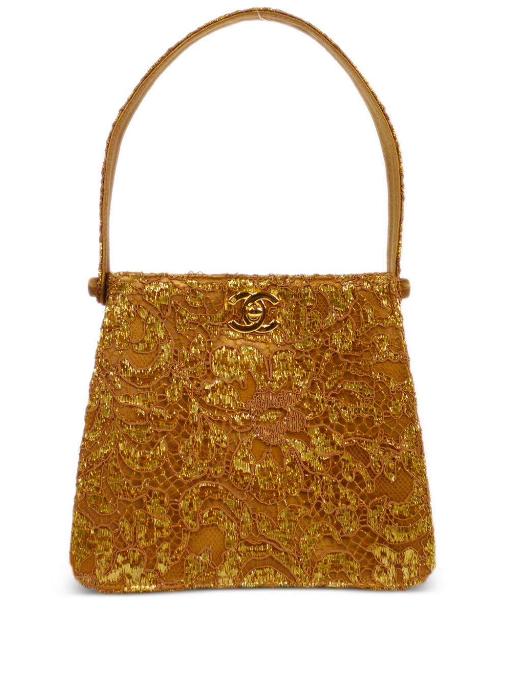 1998 Both Side Turn-lock handbag - Gold