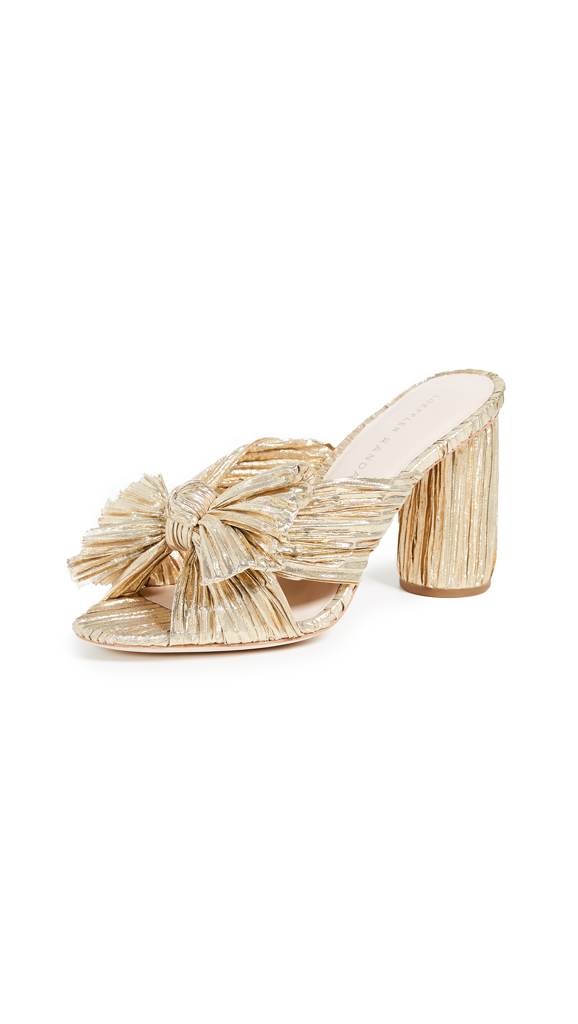 Penny Pleated Bow Sandals