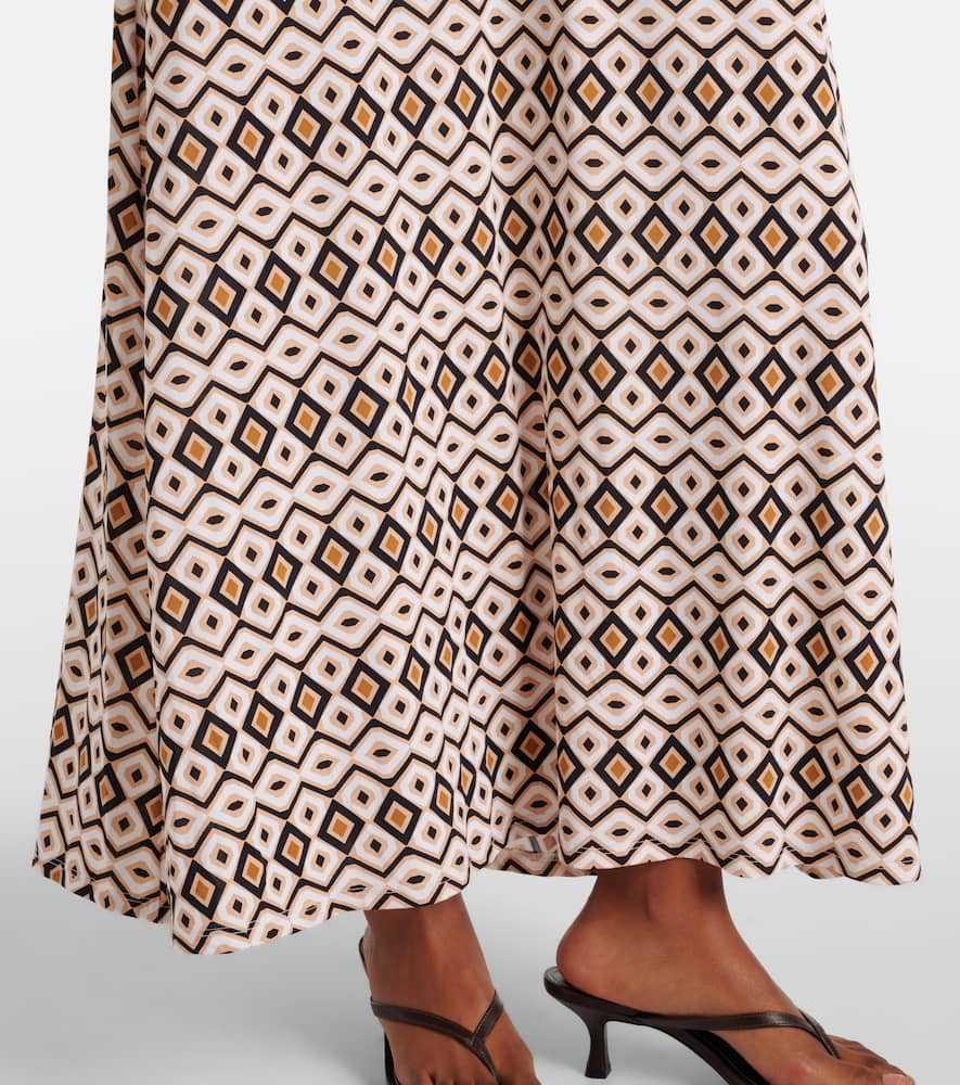 Miki printed maxi dress