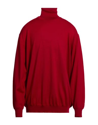 Man Turtleneck Brick Size 50 Virgin Wool