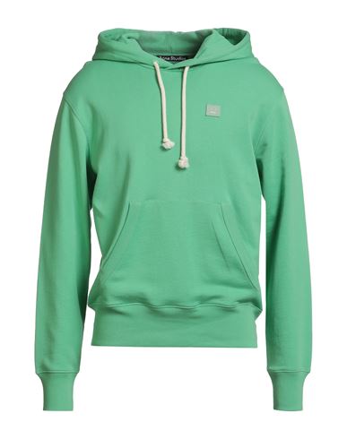 Man Sweatshirt Green Size M Cotton