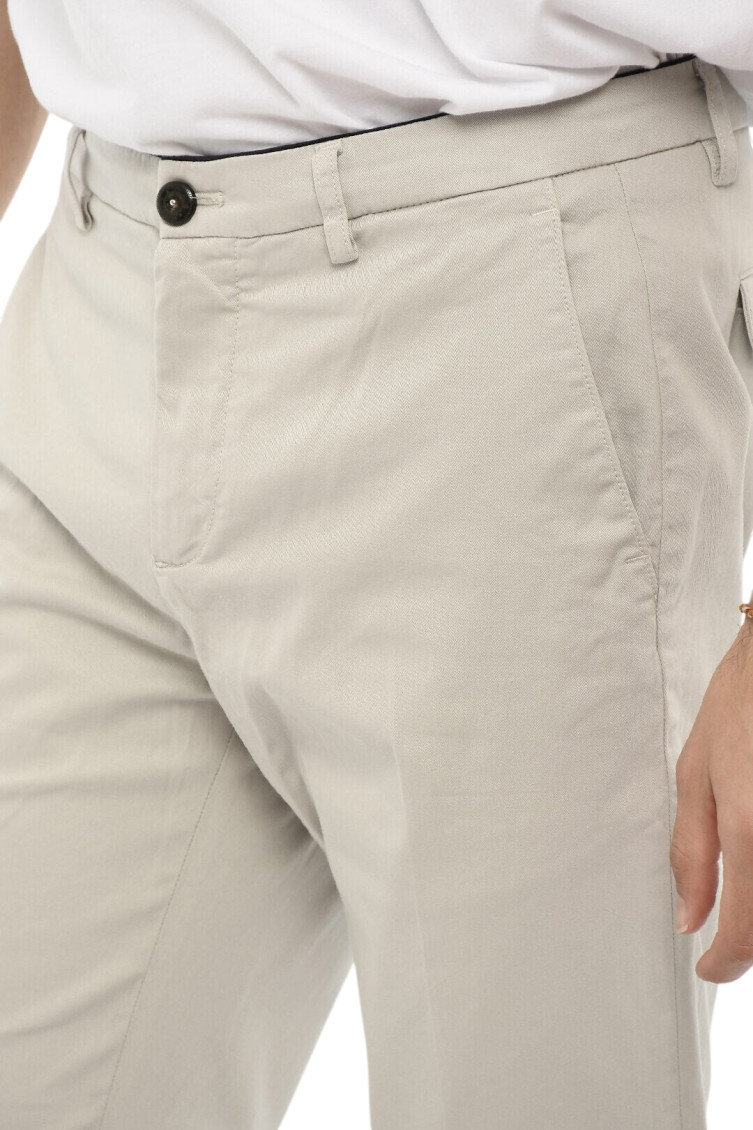 Light Grey Slim Trousers