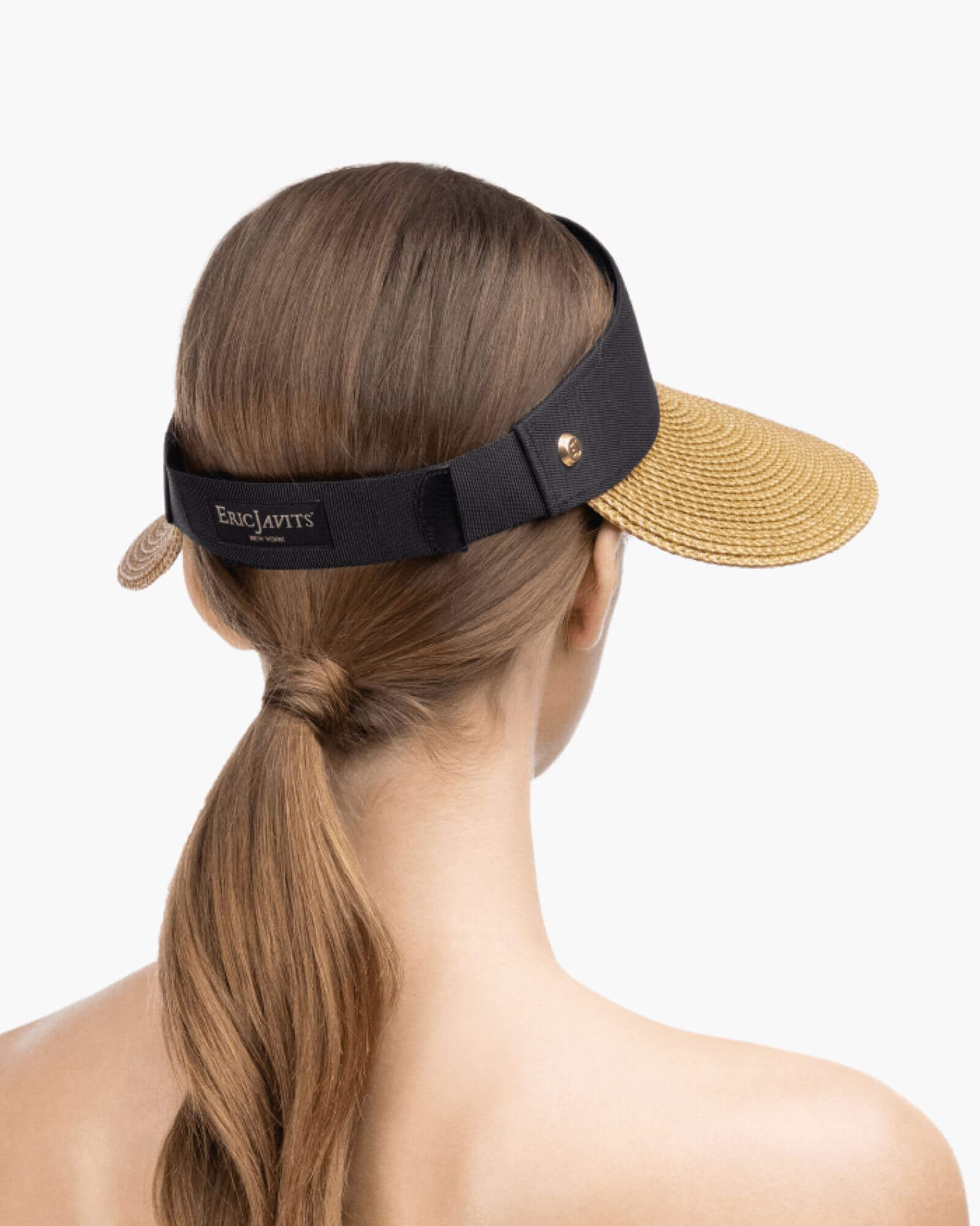 Champ II Visor for Women - Natural/Black - Larger Peak Span