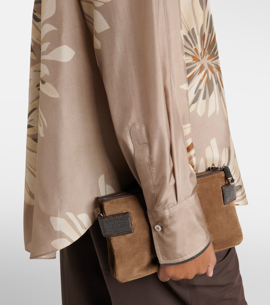 Floral silk shirt
