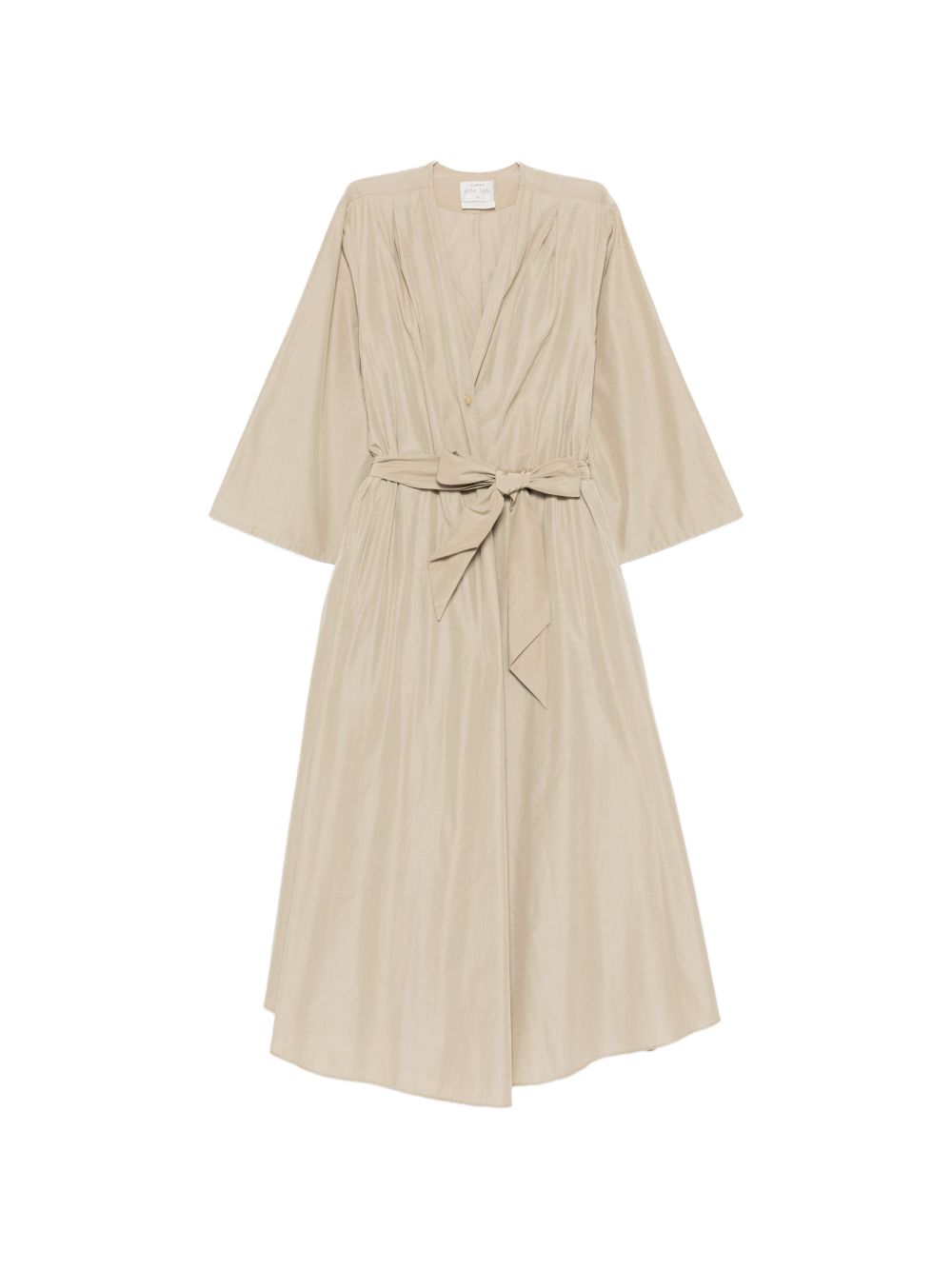 Cotton blend midi dress