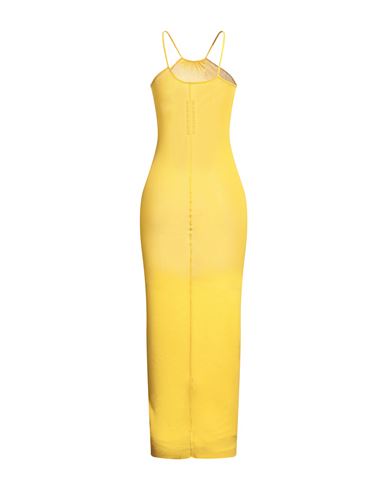 Woman Maxi dress Yellow Size 6 Viscose, Silk