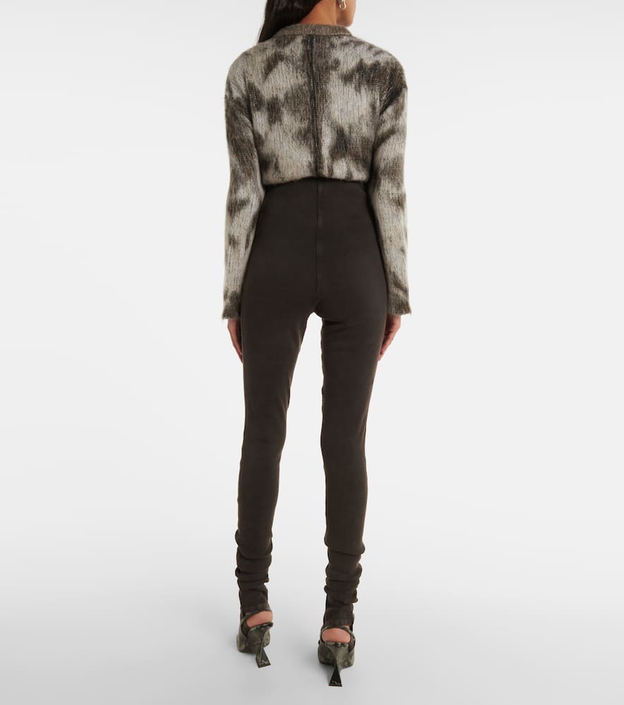Cotton-blend leggings