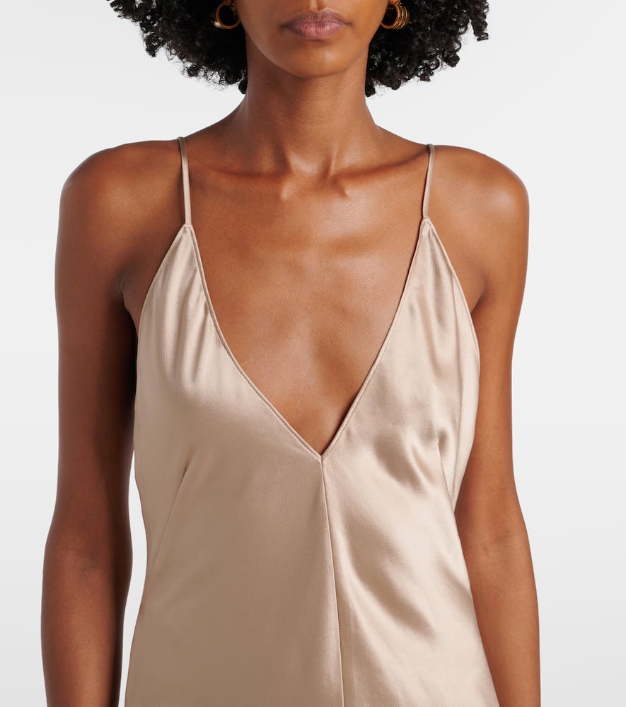 Barb satin slip dress