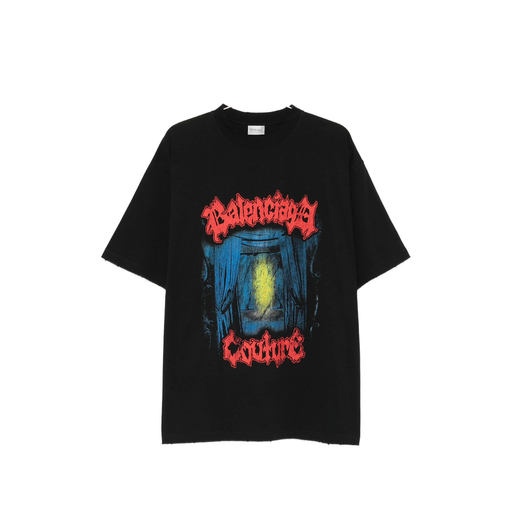 Balenciaga - medium fit jersey t shirt round neck