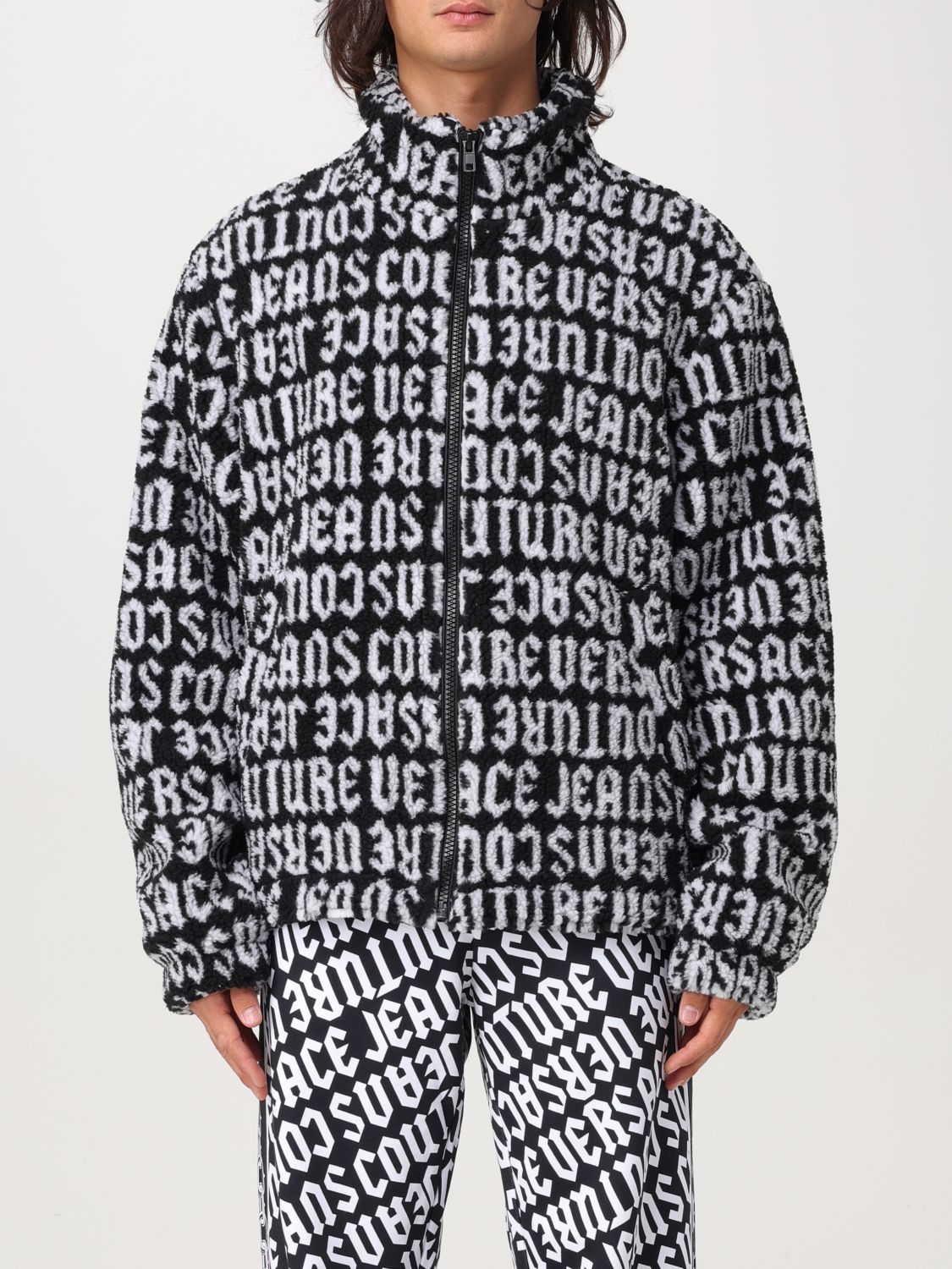 Logomania Teddy jacket - Black