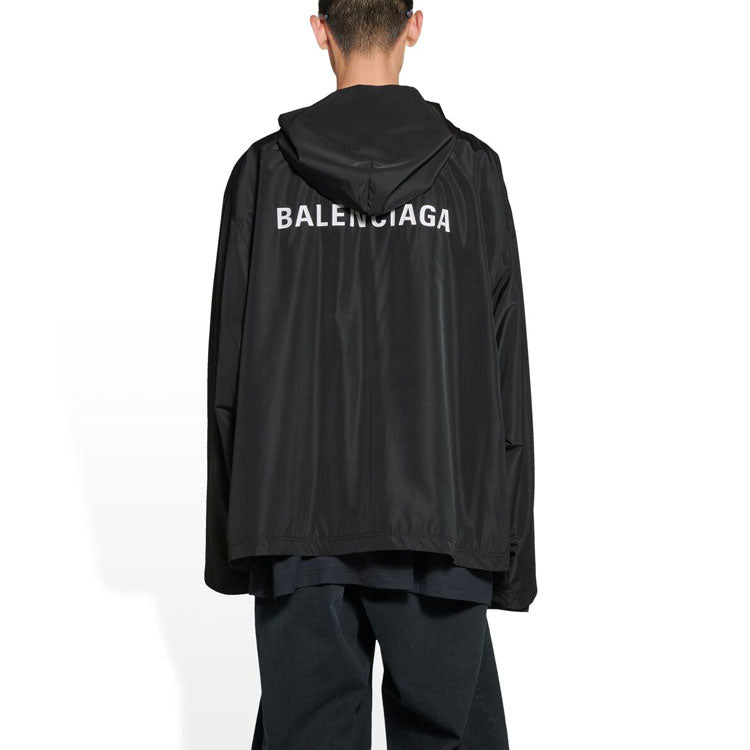 Hooded Windbreaker Jacket 'Black'