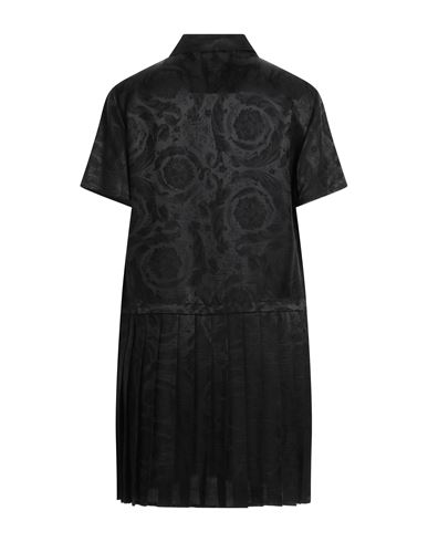 Woman Mini dress Black Size 6 Viscose, Silk