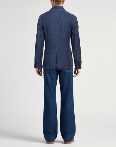 Man Blazer Navy Size 4XL Linen