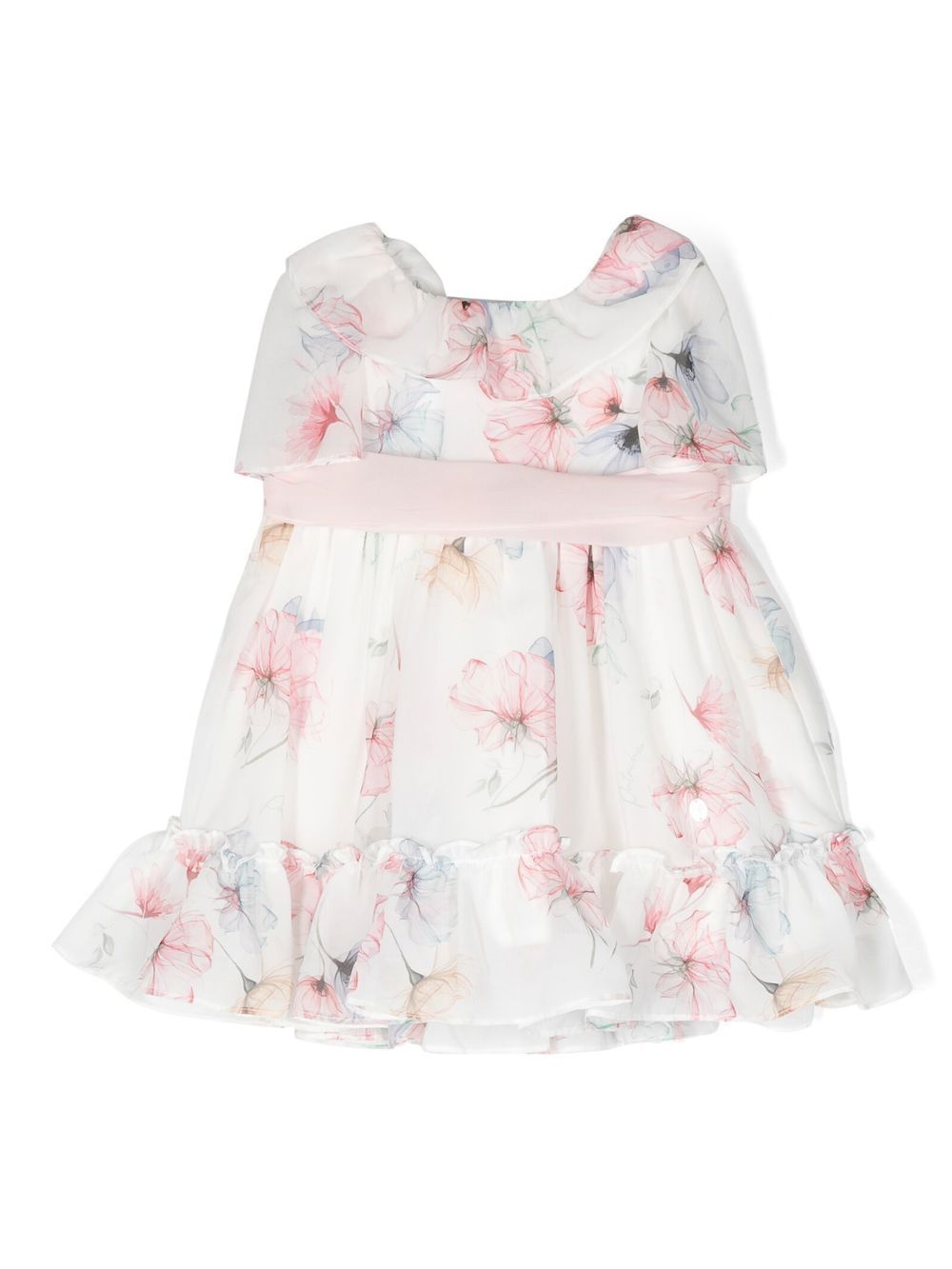 Floral-print dress - White