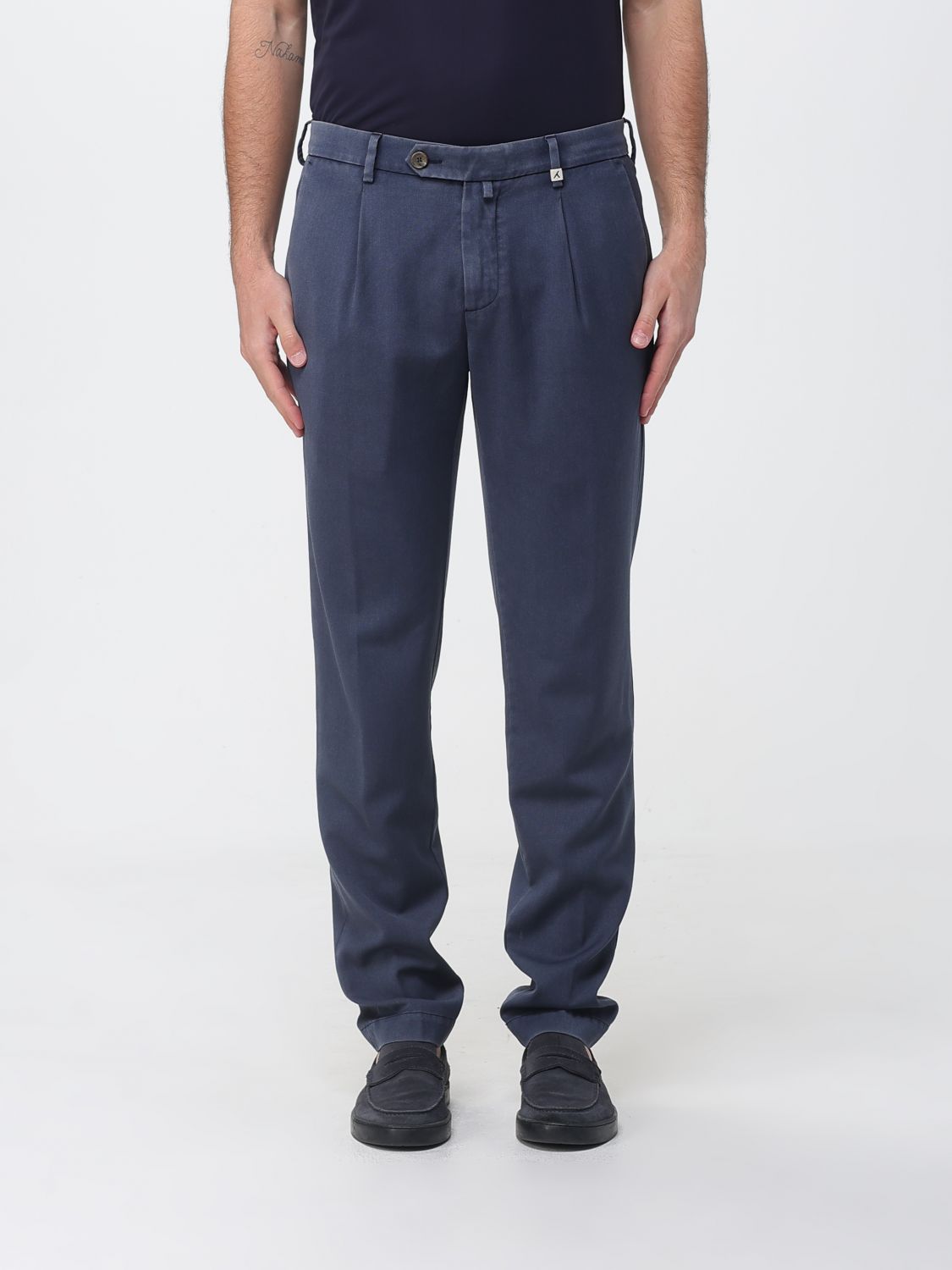 Pants Men color Blue
