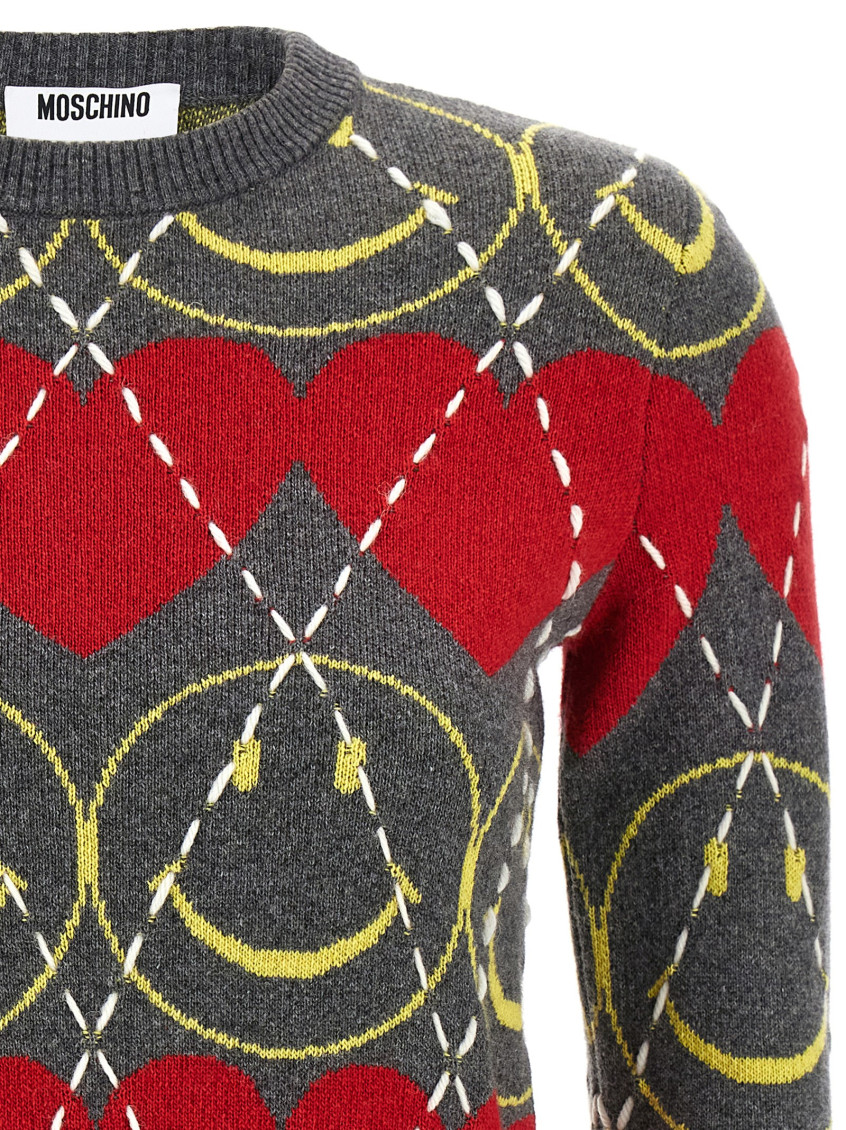 Multicolor Smiley sweater