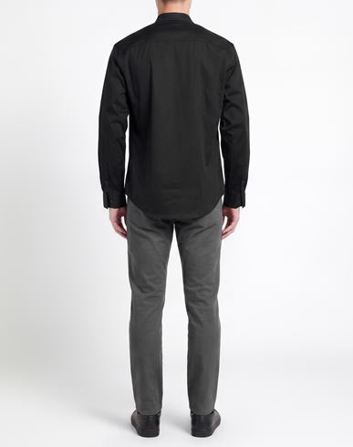 Man Shirt Black Size L Cotton, Elastane