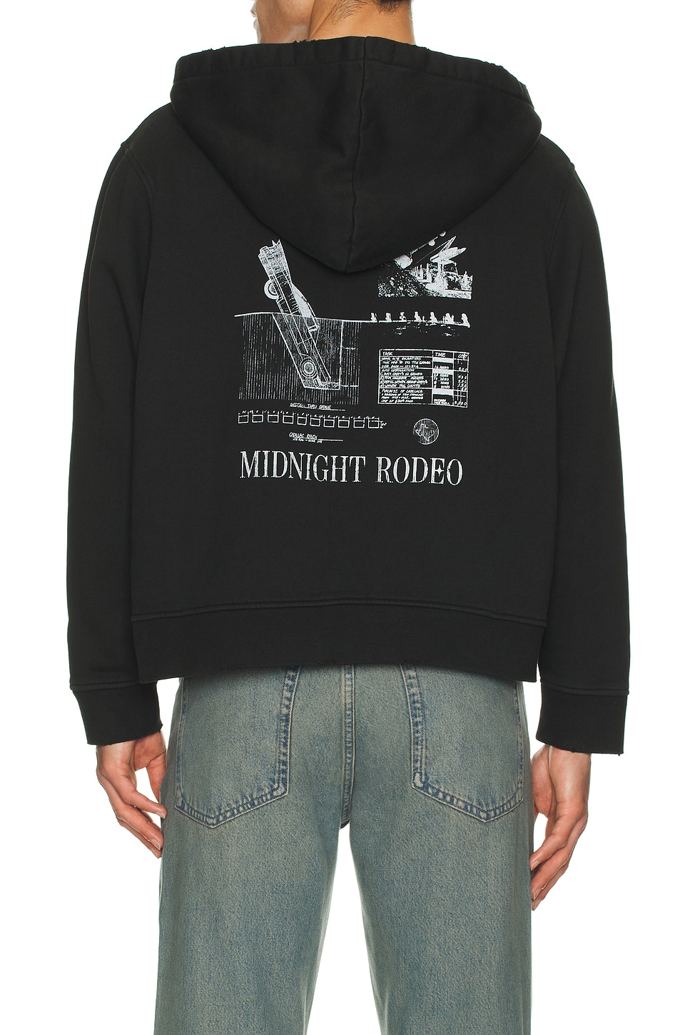Midnight Rodeo Auto Full Zip Hoodie in Black. XXL/2X. Also in L, M, S, XL/1X
