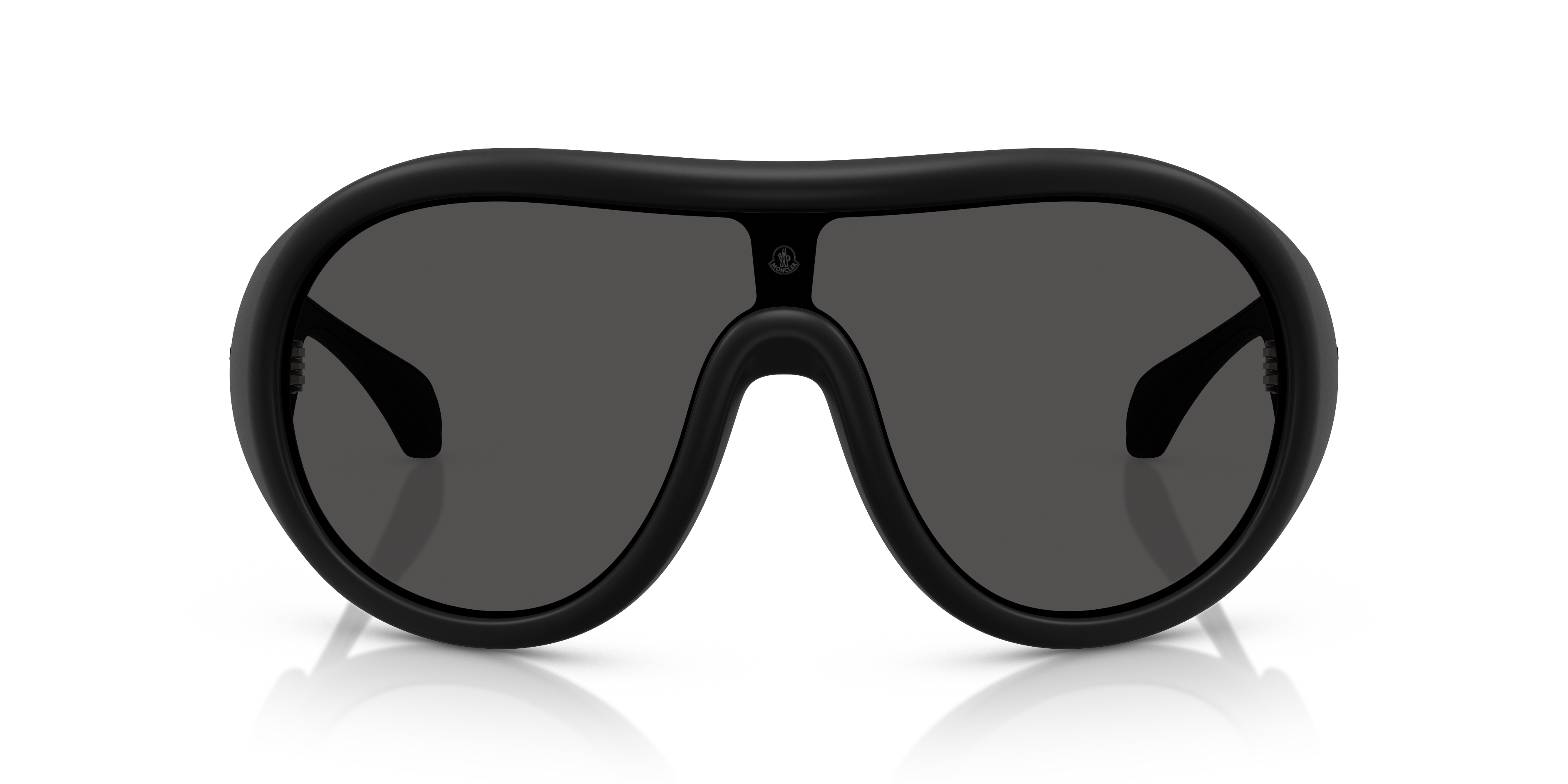 Moncler Unisex Moncler ME8004 CLOCHE 500687 Sunglasses Injected Black Grey Pilot Norma