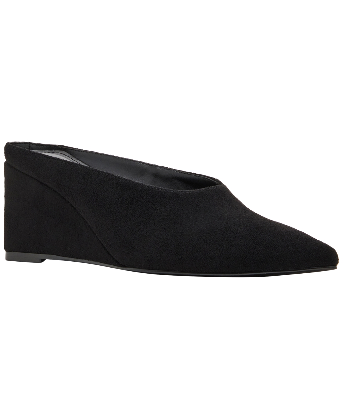 Women's Carousel Slip-On Pointed Toe Wedges Pumps - Black