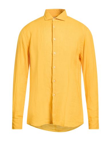 Man Shirt Marigold Size 15 ¾ Linen