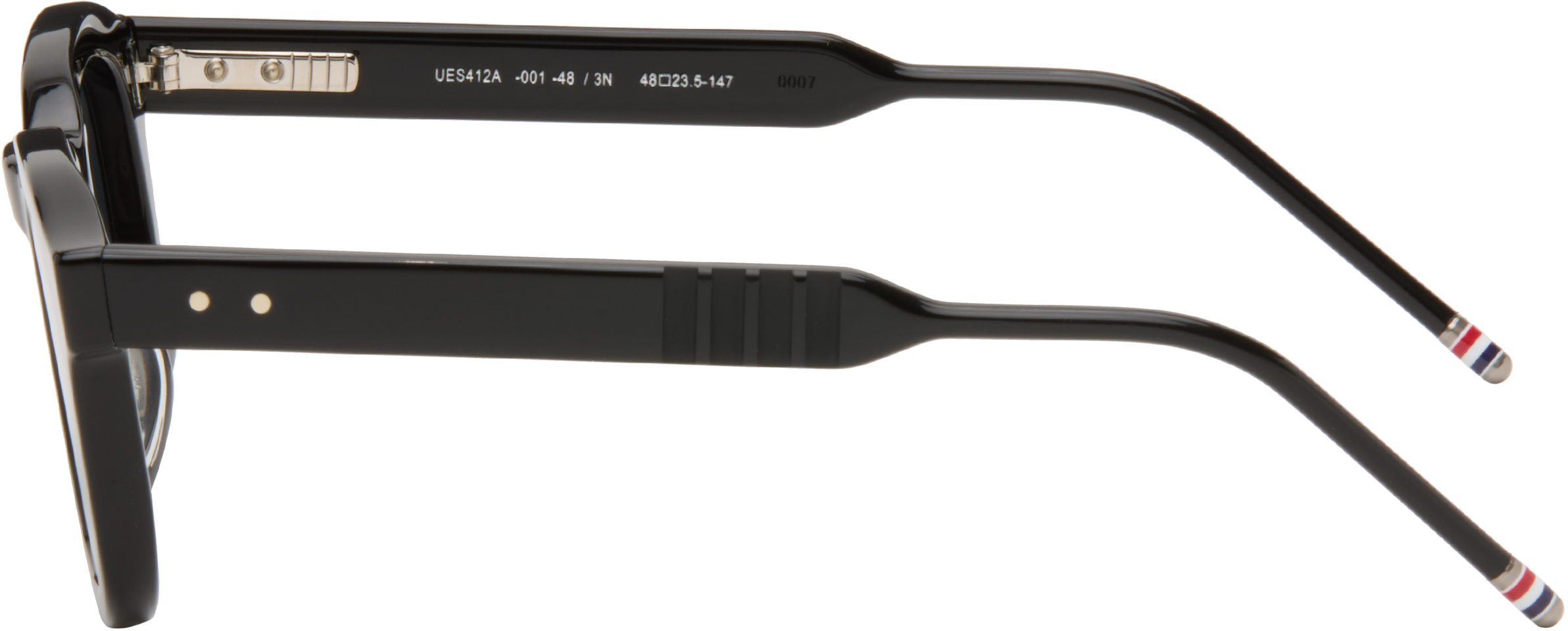 Black Acetate Rectangular Sunglasses