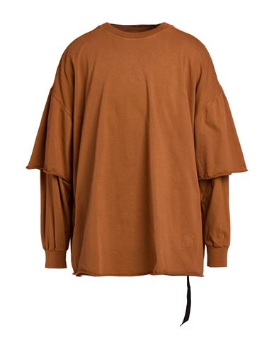 Man Sweatshirt Tan Size ONESIZE Cotton