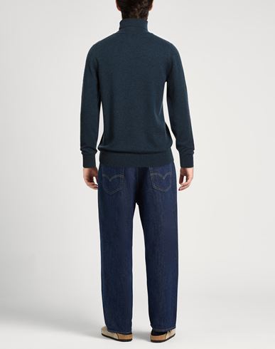Man Turtleneck Deep teal Size 40 Virgin Wool, Viscose, Cashmere