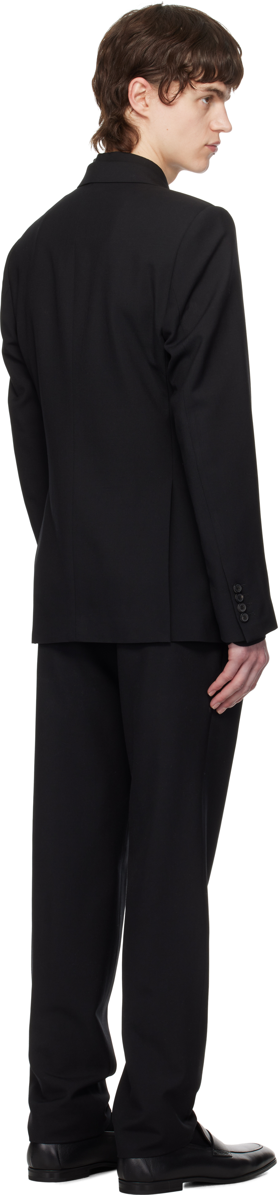 Dries Van Noten Black Single-Breasted Suit