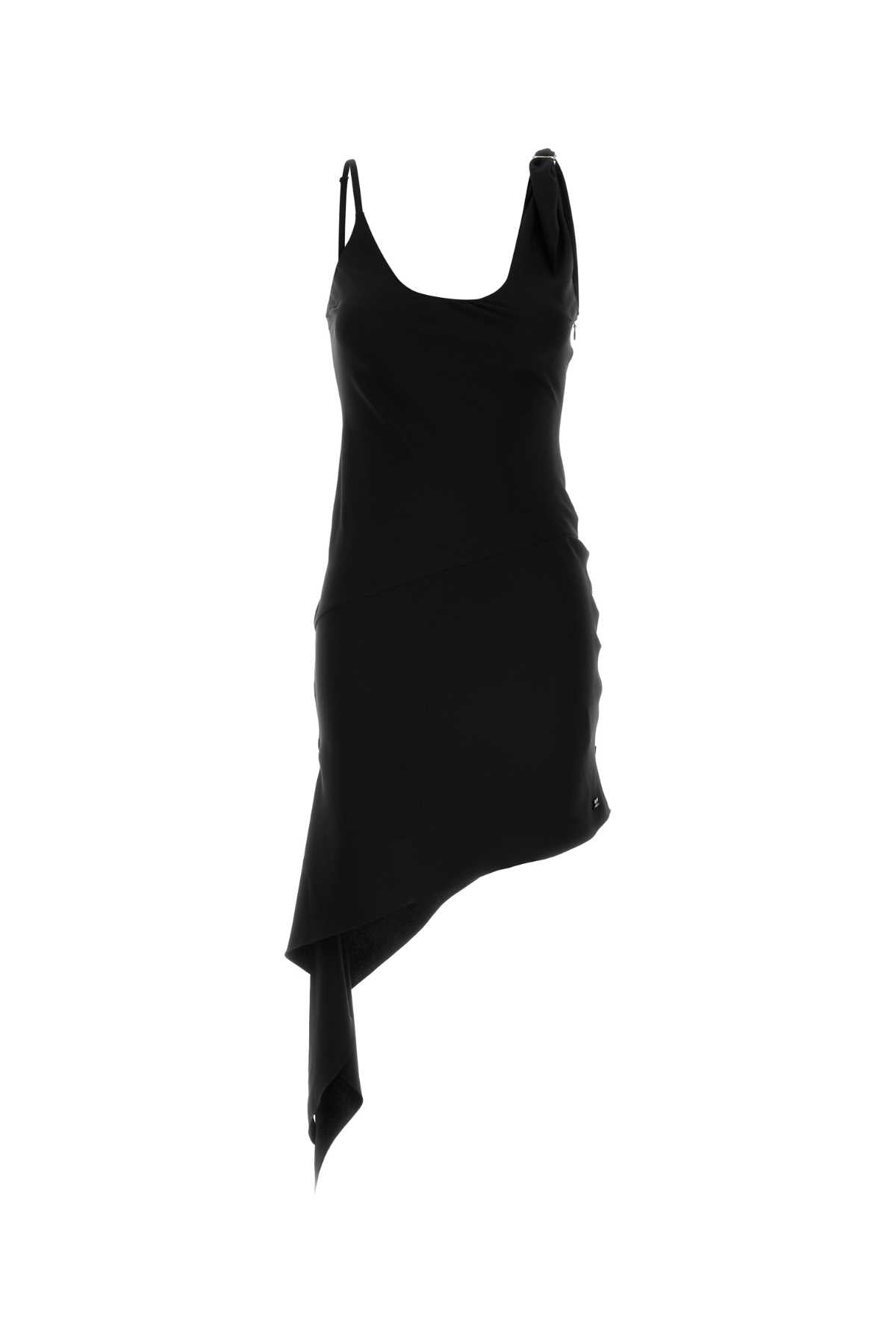Courreges Tech Mini Dress — Black