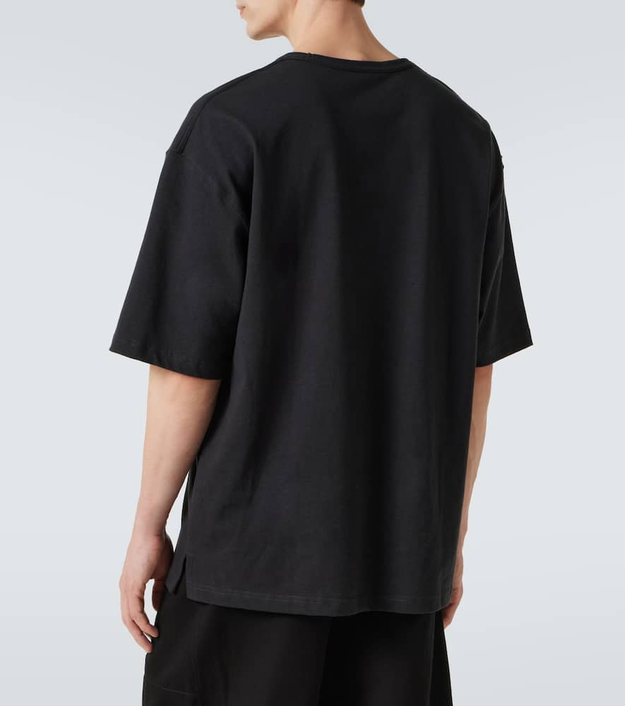 Cotton and linen jersey T-shirt