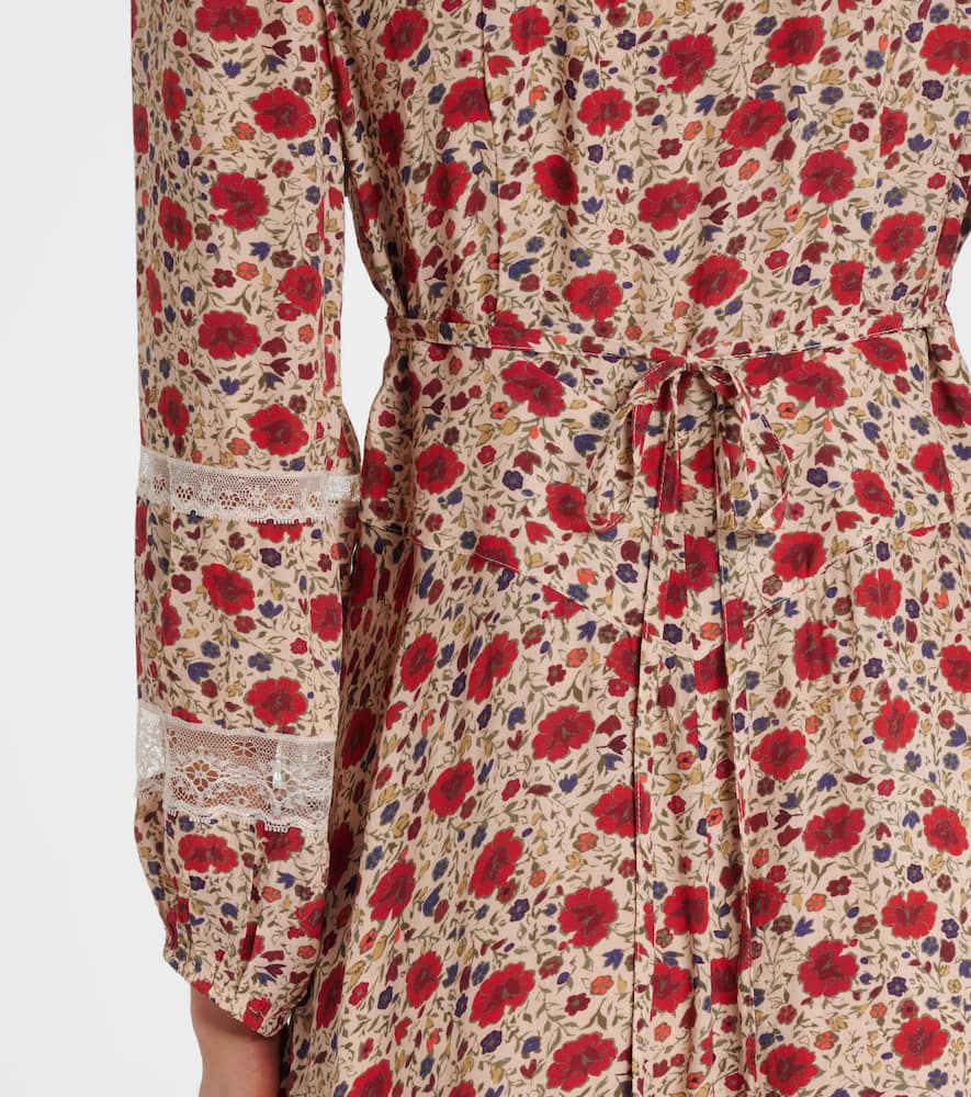Raven floral midi dress
