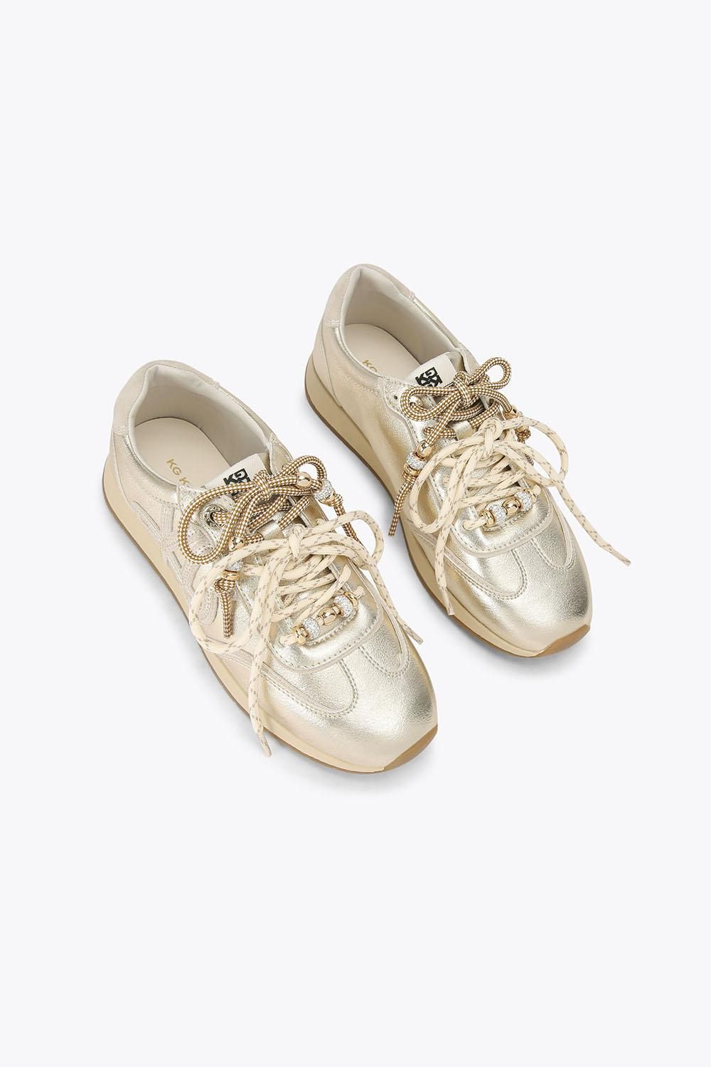 KG Kurt Geiger Women's 'Lala' Trainers in Gold