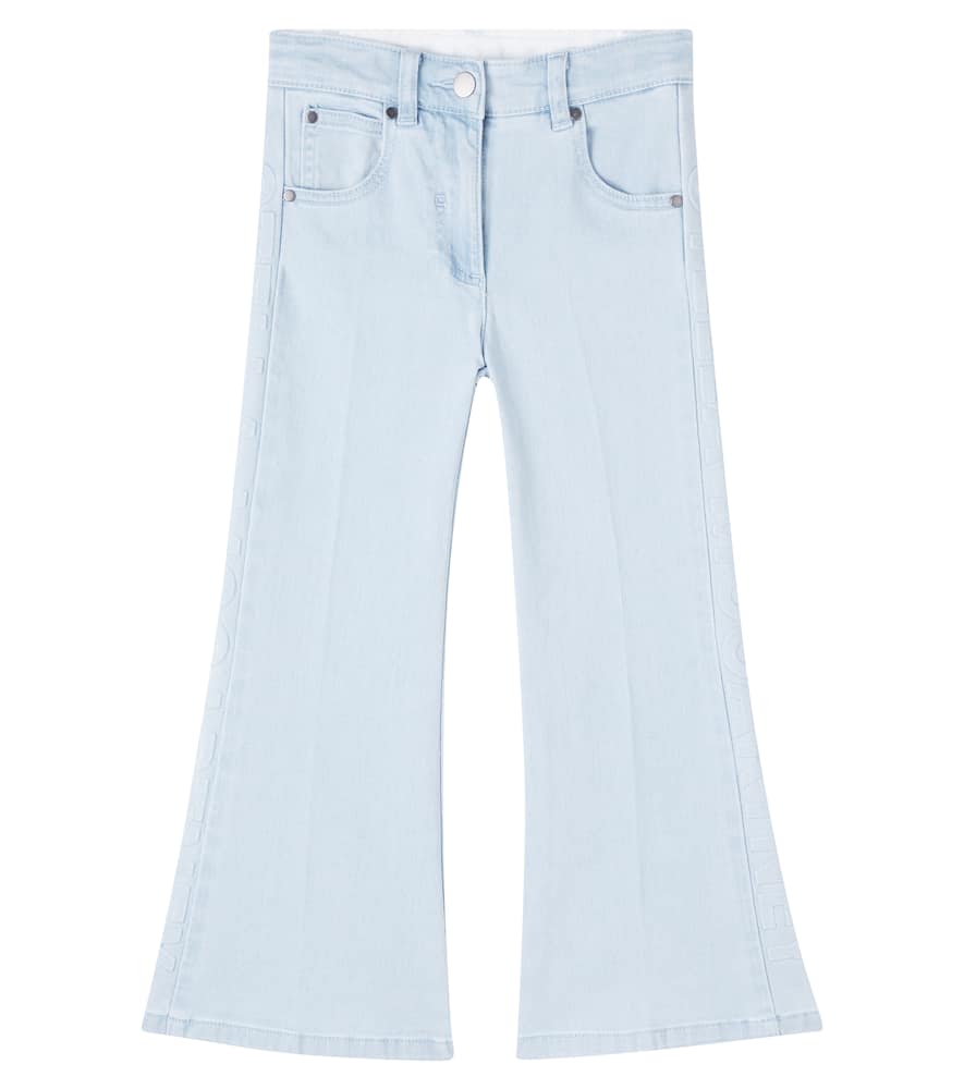 Logo flared jeans