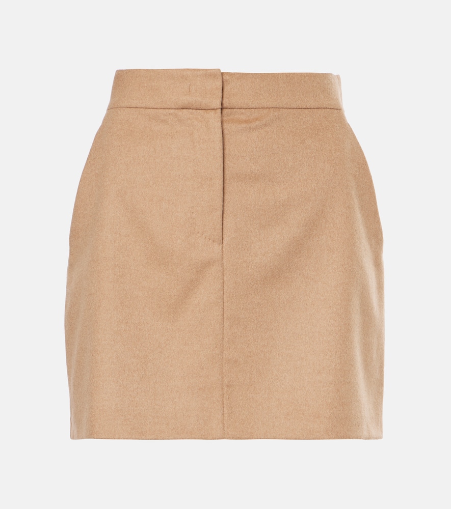 Ancella camel hair miniskirt