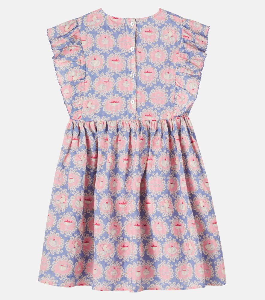 Konges Sløjd Kim printed cotton seersucker dress
