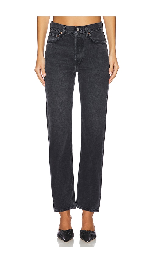 AGOLDE STRAIGHT-JEANS MIT HOHEM BUND 90S PINCH WAIST in Black. Größe 31. Also in 23, 24, 25, 26, 27, 28