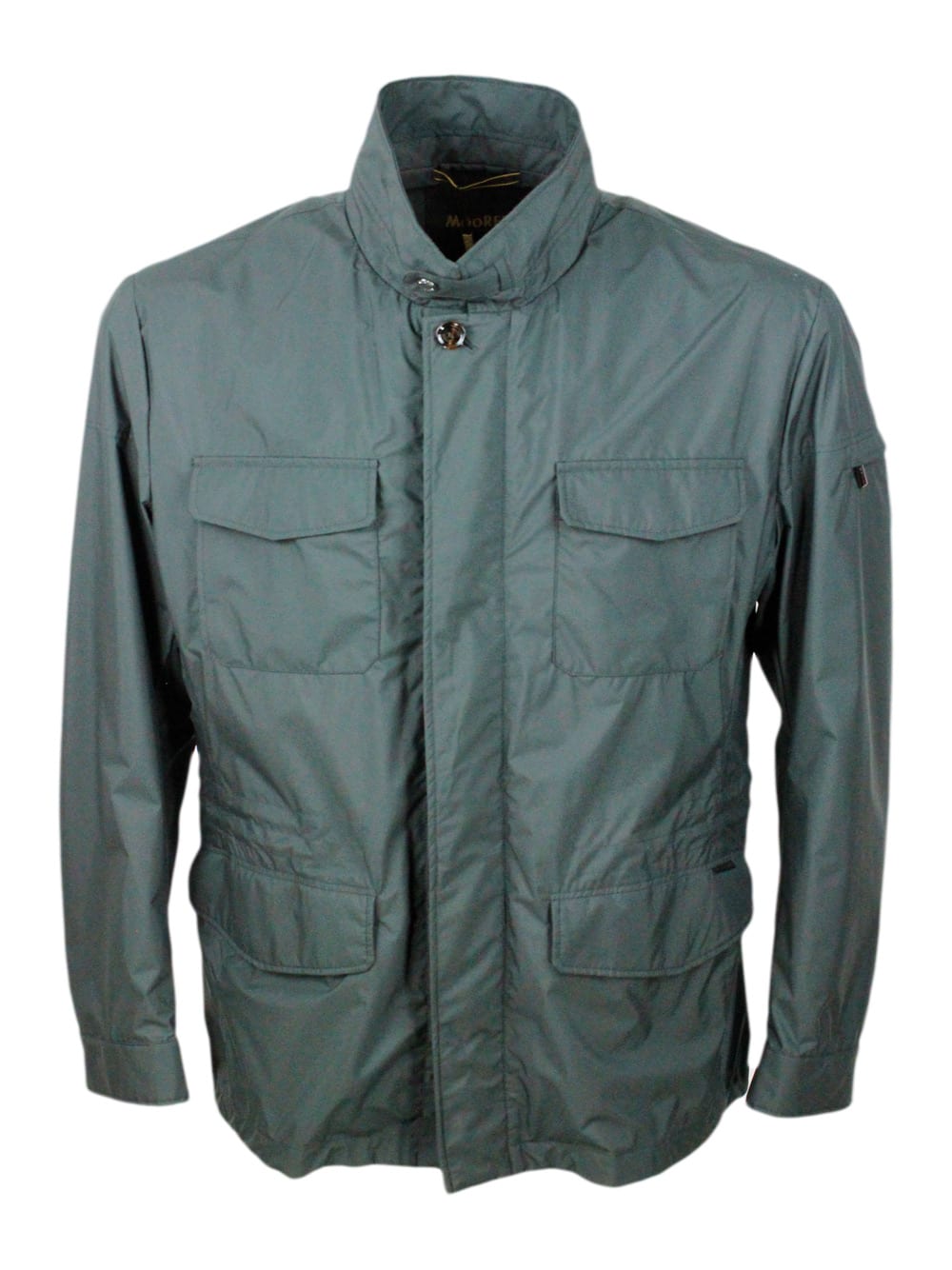 Fieldsd Jacket Made Of Waterproof Technical Fabric. Patch Pockets On The Chest And Adjustable Drawstring Waist.