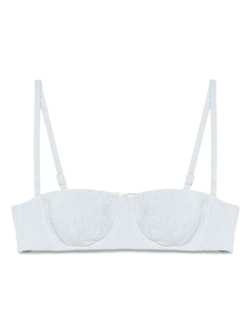 A.M.G. cotton crop top - Blue