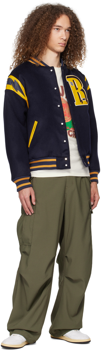 Rhude Navy 'American Spirit' Bomber Jacket