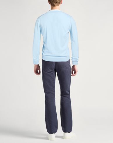 Man Cardigan Sky blue Size 38 Cotton