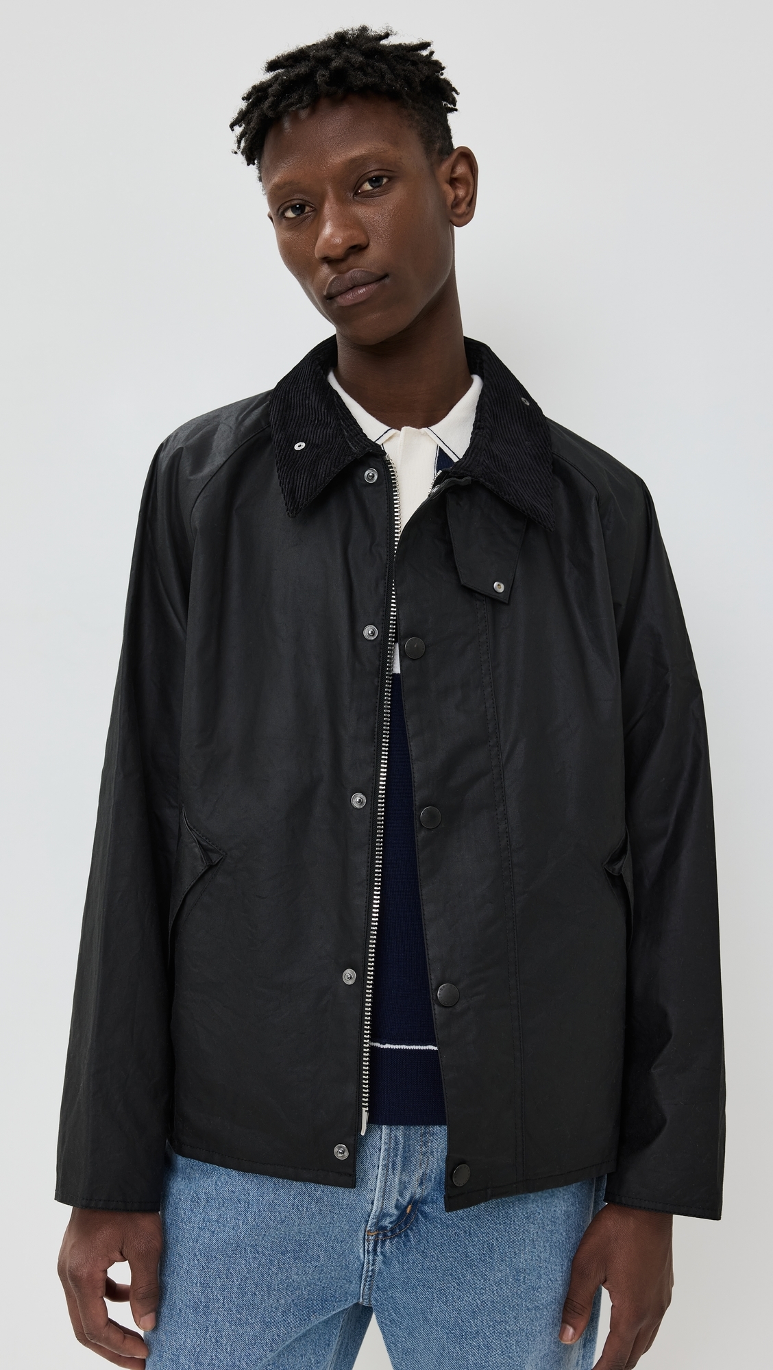 OS Transport Wax Jacket Black