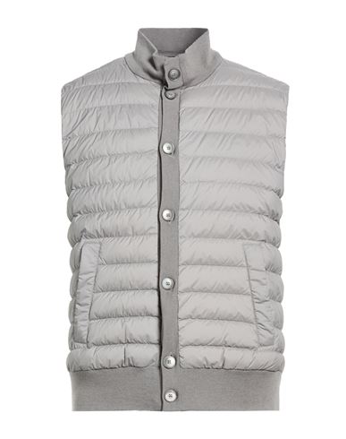 Man Vest Grey Size 40 Virgin Wool, Silk