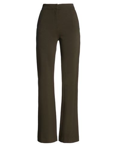 Woman Pants Military green Size 4 Viscose, Polyester, Elastane